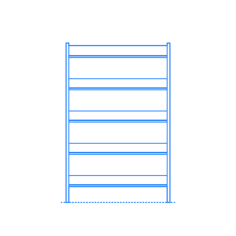 Furniture Bookcases Fantol Bookcase Wide Sketch Drawing Svg, Free Vectors File